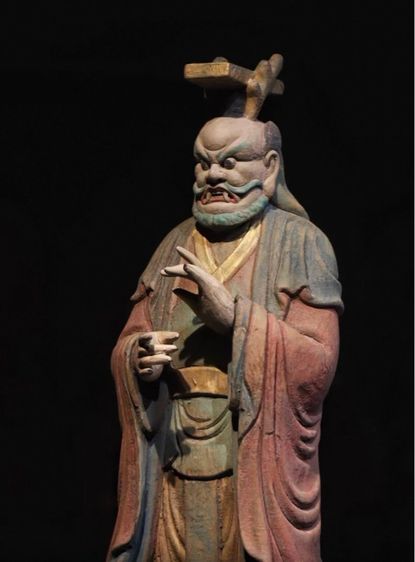 ✨รูปแกะสลักไม้โบราณของ จางเทียนซือ  รูปที่ 3