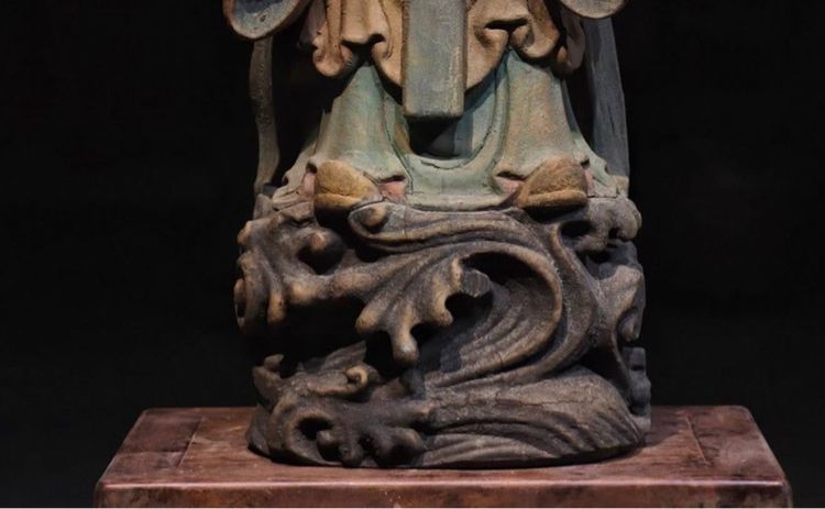 ✨รูปแกะสลักไม้โบราณของ จางเทียนซือ  รูปที่ 2