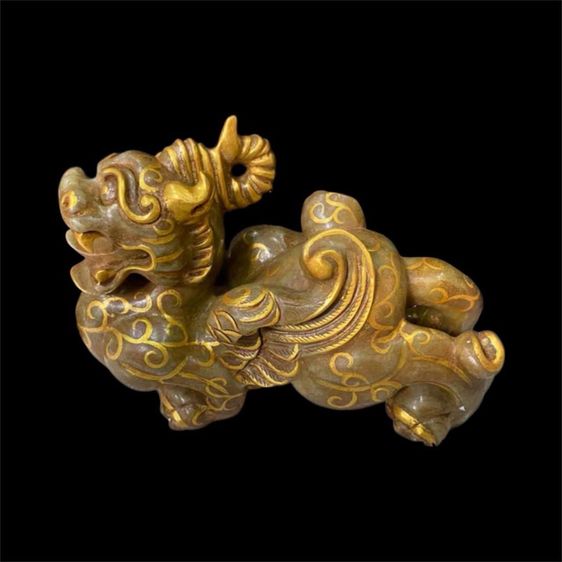 ✨รูปปั้นปี่เซียะ(หินหยก)วัตถุมงคลเสริมดวง  รูปที่ 4