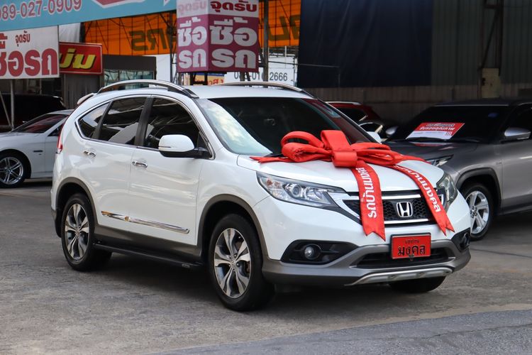 Honda CR-V 2013 2.4 EL 4WD Utility-car เบนซิน ไม่ติดแก๊ส เกียร์อัตโนมัติ ขาว