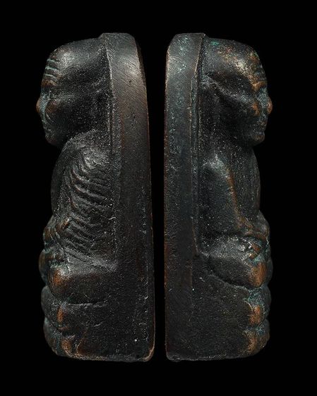 หลวงพ่อทวดวัดช้างให้เตารีดปั๊มซ้ำพิมพ์กลาง เนื้อโลหะผสม ปี 2505
 รูปที่ 3