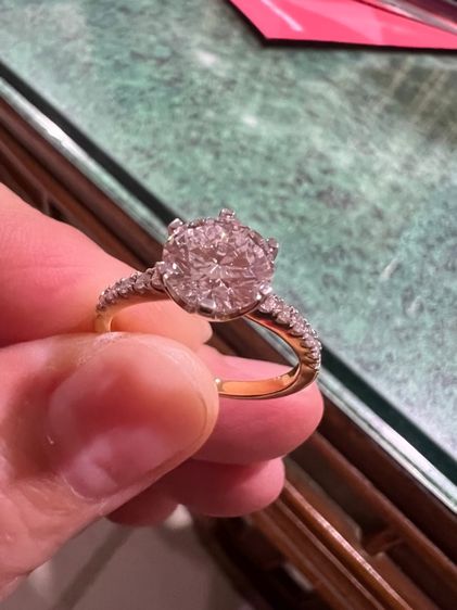 แหวนเพชรแท้ Lab Grown ขนาด 2 กะรัต รูปที่ 4