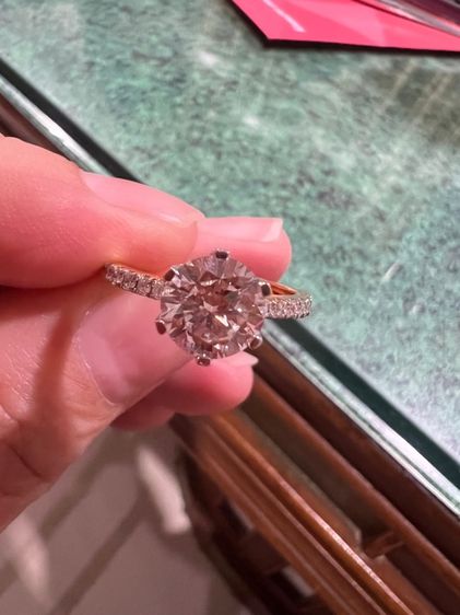แหวนเพชรแท้ Lab Grown ขนาด 2 กะรัต รูปที่ 2
