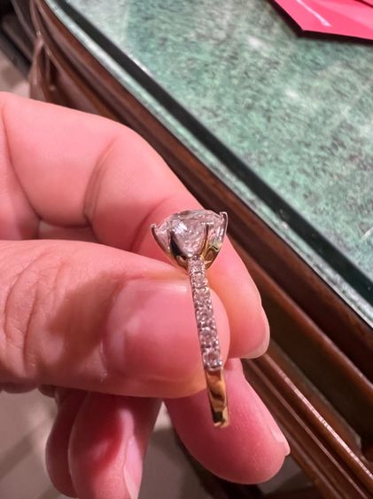 แหวนเพชรแท้ Lab Grown ขนาด 2 กะรัต รูปที่ 3