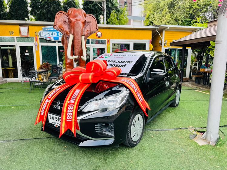 Mitsubishi Mirage 2023 1.2 GLX Sedan เบนซิน ไม่ติดแก๊ส เกียร์อัตโนมัติ ดำ รูปที่ 2