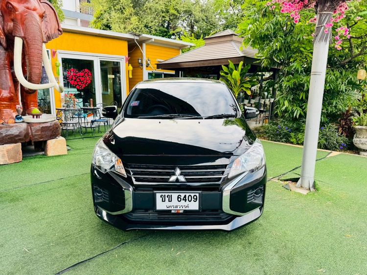 Mitsubishi Mirage 2023 1.2 GLX Sedan เบนซิน ไม่ติดแก๊ส เกียร์อัตโนมัติ ดำ รูปที่ 4