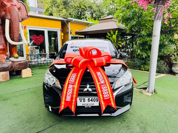 รถ Mitsubishi Mirage 1.2 GLX สี ดำ