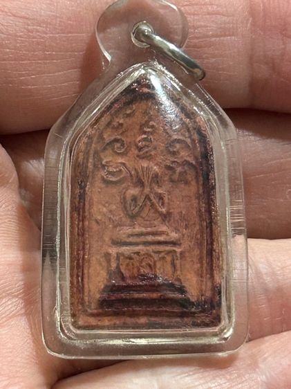 พระกรุวัดชนะสงคราม พิมพ์พระปิดตา เนื้อแดง คราบกรุ  รูปที่ 13