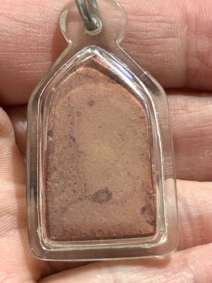 พระกรุวัดชนะสงคราม พิมพ์พระปิดตา เนื้อแดง คราบกรุ  รูปที่ 8