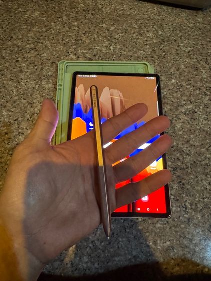 ขายSamsungTabS7PlusสีRose Gold128กิ๊กLTEใส่ซิมได้จอสวยกริปไม่มีเบรินหายากมากสภาพนี้ไร้รอยตกสูนTrueใช้งานดีทุกๆฟังชั่นถูกมากกก รูปที่ 7