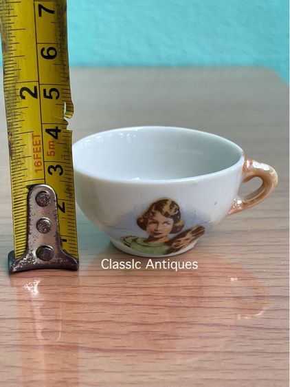 ชุดน้ำชากระเบื้องจิ๋ว เก่าสะสม รูปที่ 15