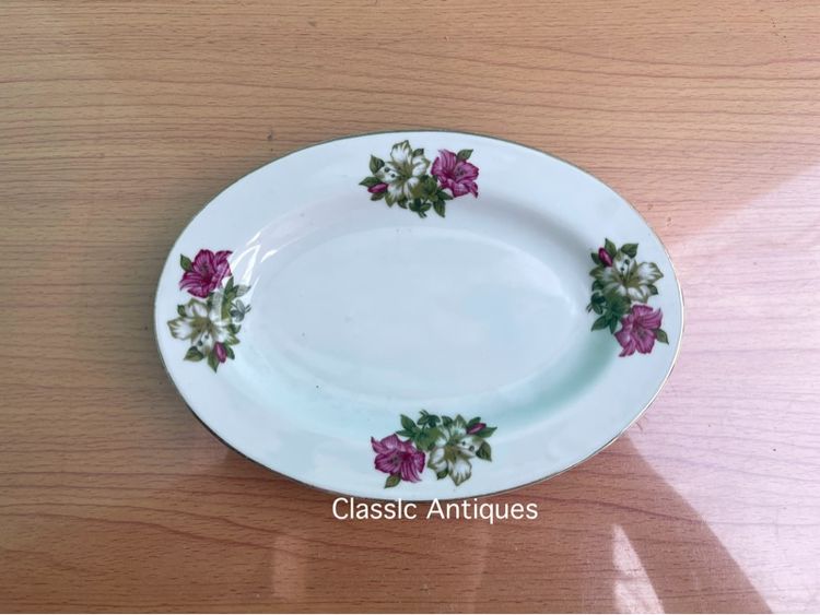 จาน เปล ดอกผักบุ้ง โบราณเก่าสะสม รูปที่ 4