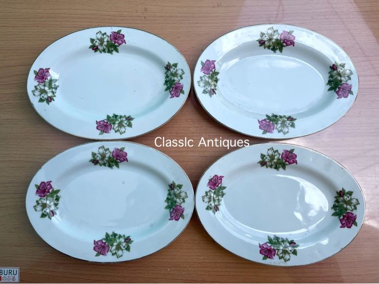 จาน เปล ดอกผักบุ้ง โบราณเก่าสะสม รูปที่ 2