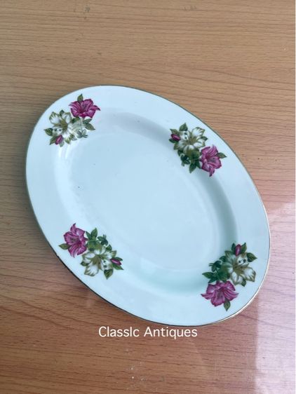 จาน เปล ดอกผักบุ้ง โบราณเก่าสะสม รูปที่ 6