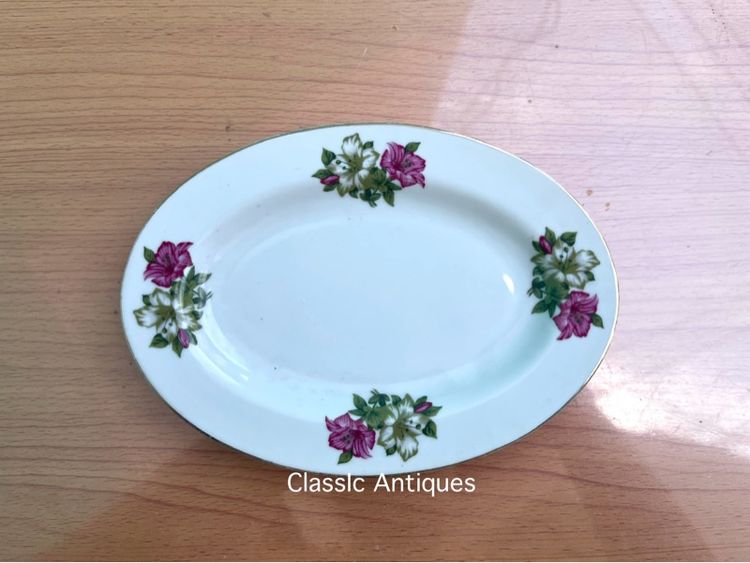 จาน เปล ดอกผักบุ้ง โบราณเก่าสะสม รูปที่ 3