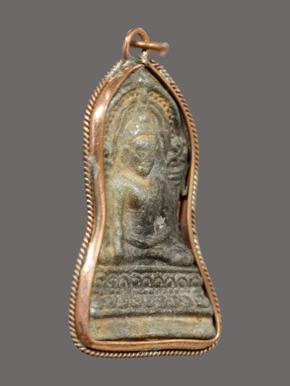 พระพุทธชินราชใบเสมา เนื้อชินเงิน กรุวัดพระศรีรัตนมหาธาตุ จ.พิษณุโลก รูปที่ 3