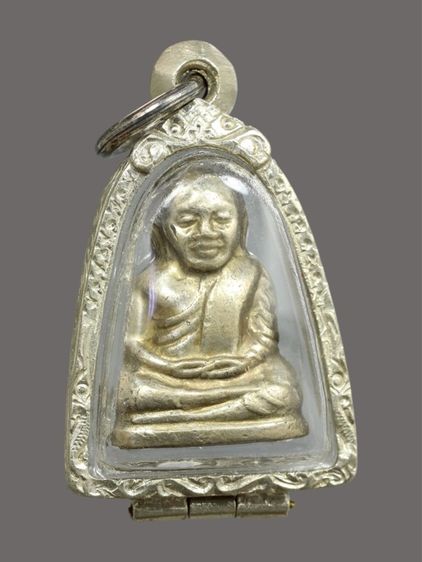 รูปหล่อหลวงพ่อเงิน พิมพ์คอแอล ปี 2515 วัดบางคลาน จ.พิจิตร พร้อมตลับ