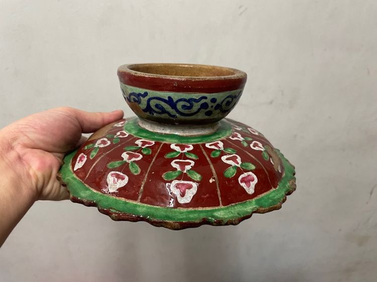 พานดินอยุธยา 3 ใบ รูปที่ 10