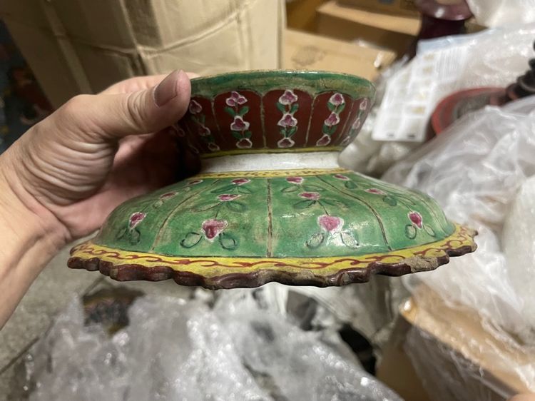 พานดินอยุธยา 3 ใบ รูปที่ 7