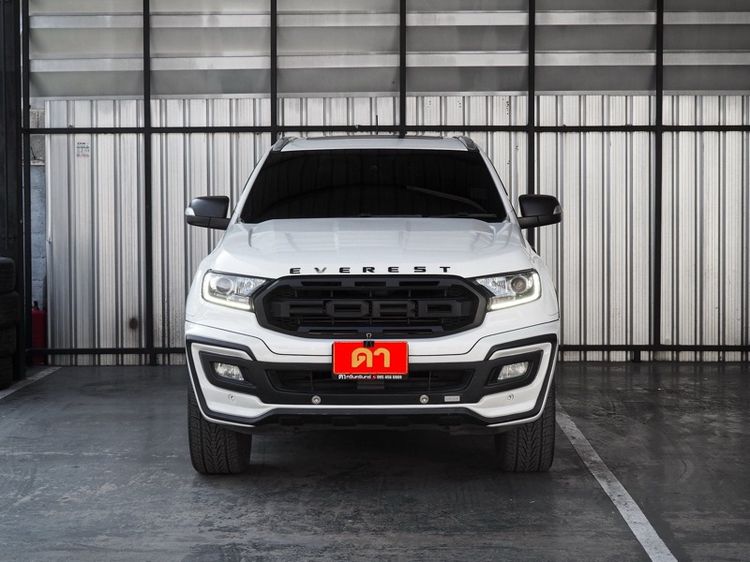 Ford Everest 2019 2.0 Titanium Plus 4WD Utility-car ดีเซล ไม่ติดแก๊ส เกียร์อัตโนมัติ ขาว รูปที่ 2