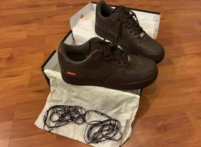 Nike AF1 x Supreme  (NEW)

𝐒𝐮𝐩𝐫𝐞𝐦𝐞® 𝐱 𝐍𝐢𝐤𝐞 𝐀𝐢𝐫 𝐅𝐨𝐫𝐜𝐞 𝟏 ' 𝐋𝐨𝐰 "𝐁𝐚𝐫𝐨𝐪𝐮𝐞 𝐁𝐫𝐨𝐰𝐧"

ขาย Nike air force 1 รุ่น “ Supreme " Brown

สีน้ำตาล ของใหม่แท้ 
 รูปที่ 5