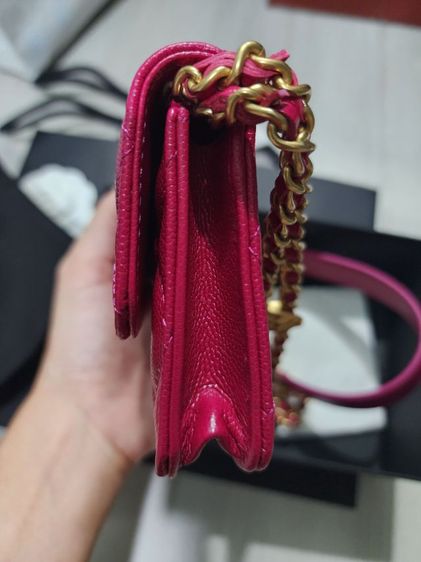 CHANEL coin purse with chain รูปที่ 4