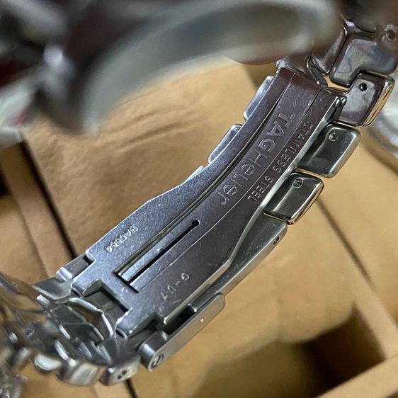 Tag Heuer Link หน้าสีน้ำเงิน Boy Size. สายเงาสลับด้าน รูปที่ 7