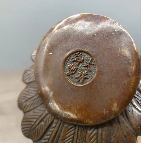 ✨ เชิงเทียนทองเหลืองแท้ปราณีตงดงาม✨ รูปที่ 4