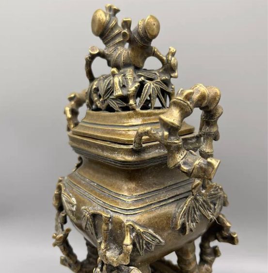 ✨ กระถางธูปสามชั้นทรงไม้ไผ่✨ รูปที่ 2