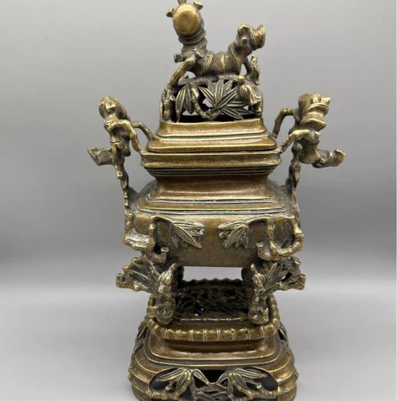 ✨ กระถางธูปสามชั้นทรงไม้ไผ่✨ รูปที่ 5