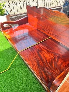 โซฟาไม้แท้ขนาดใหญ่ กว้าง90 ยาว 190 รูปที่ 7