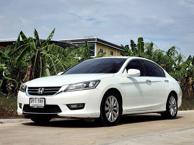Honda Accord 2013 2.0 EL i-VTEC Sedan เบนซิน ไม่ติดแก๊ส เกียร์อัตโนมัติ ขาว รูปที่ 3