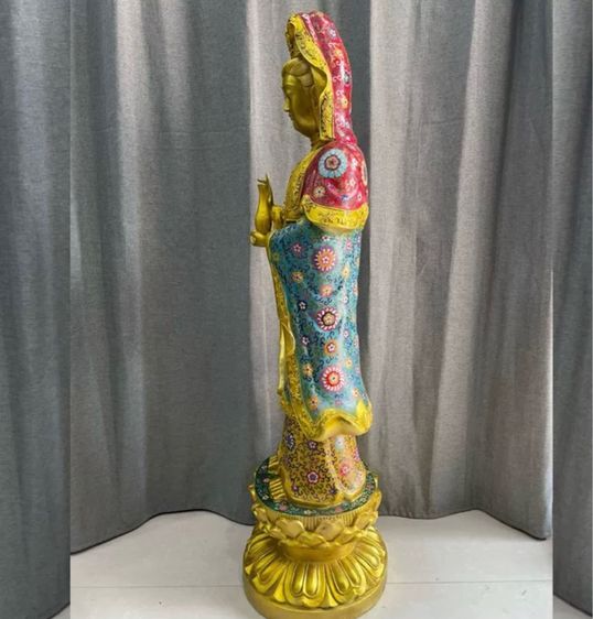 ✨พระโพธิ์สัตว์กวนอิม“ถมปัดเก่าโบราณ  รูปที่ 4