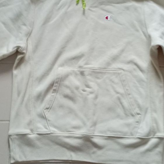 เสื้อสวมหัวฮู้ดดี้ Champion สีเทาแขนยาว ไซส์ M ของแท้ รูปที่ 2