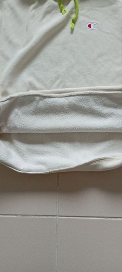 เสื้อสวมหัวฮู้ดดี้ Champion สีเทาแขนยาว ไซส์ M ของแท้ รูปที่ 9