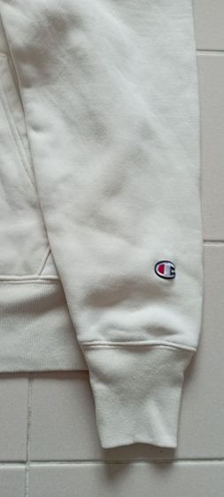 เสื้อสวมหัวฮู้ดดี้ Champion สีเทาแขนยาว ไซส์ M ของแท้ รูปที่ 6