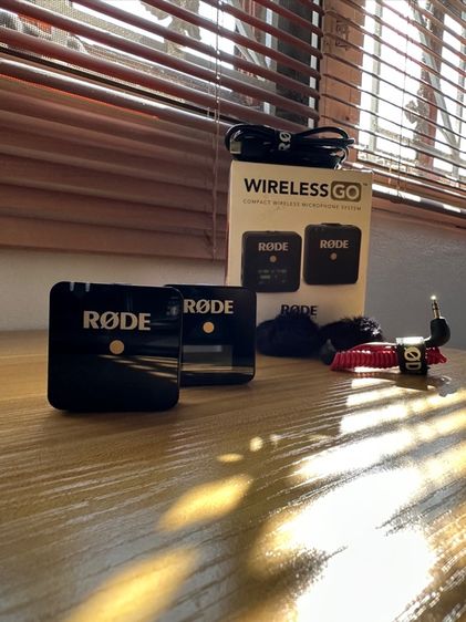 ปล่อยไมโครโฟน RODE Wireless GO (สภาพนางฟ้า) แถมสายเคเบิลต่อไอโฟนให้ด้วย