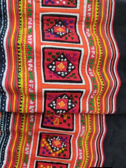 กระโปรงม้ง–ธิเบต ออริจินัล ของแท้ร้อยเปอร์เซ็นต์...Rare Original HmongTibet–HillTribe–Traditional
 รูปที่ 7
