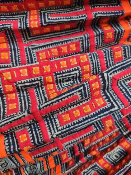 กระโปรงม้ง–ธิเบต ออริจินัล ของแท้ร้อยเปอร์เซ็นต์...Rare Original HmongTibet–HillTribe–Traditional
 รูปที่ 5