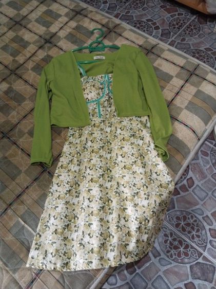 ชุดเดรสแขนสั้นแขนยาวsml รูปที่ 8