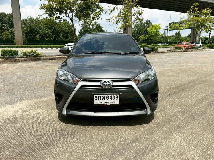 Toyota Yaris 2016 1.2 E Sedan เบนซิน ไม่ติดแก๊ส เกียร์อัตโนมัติ เทา รูปที่ 3