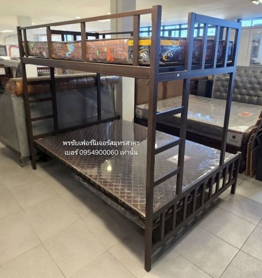 เตียง 2 ชั้น ทำจากเหล็กกล่องหนา ขนาดบน3.5ฟุต-ล่าง5ฟุต✅️จัดส่งพร้อมบริการติดตั้งกทมปริมณฑล❌️ตจว.ไม่ได้จัดส่ง รูปที่ 3