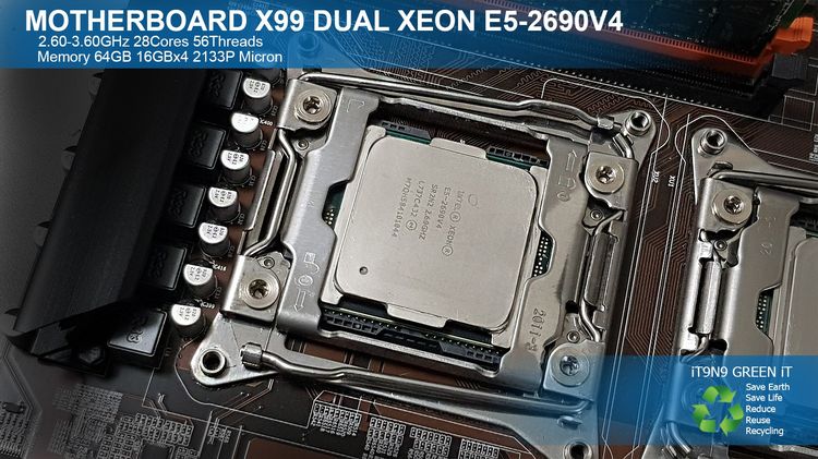 เมนบอร์ด Motherboard X99 Dual Xeon E5-2690V4 RAM REG ECC 64GB DDR4 2133P Micron รูปที่ 7