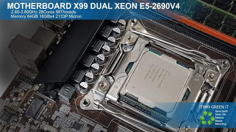เมนบอร์ด Motherboard X99 Dual Xeon E5-2690V4 RAM REG ECC 64GB DDR4 2133P Micron รูปที่ 6