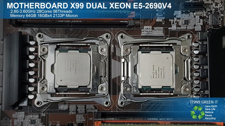 เมนบอร์ด Motherboard X99 Dual Xeon E5-2690V4 RAM REG ECC 64GB DDR4 2133P Micron รูปที่ 9