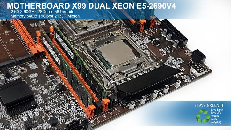 เมนบอร์ด Motherboard X99 Dual Xeon E5-2690V4 RAM REG ECC 64GB DDR4 2133P Micron รูปที่ 8