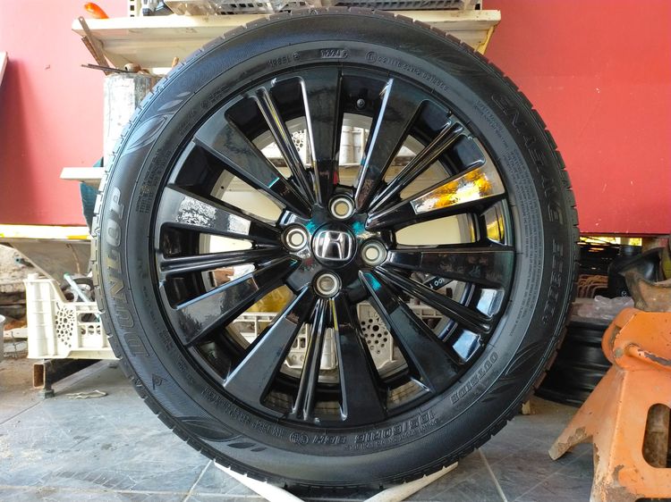 แม็กฮอนด้า ป้ายแดงขอบ16สีเดิม พร้อมยางดันลอป 185 60 16 ปี24 ยางสวยทุกเส้น ใช้ได้อีกประมาณ 3-4 ปี  ใส่ jazz city ได้ทุกรุ่น รูปที่ 3