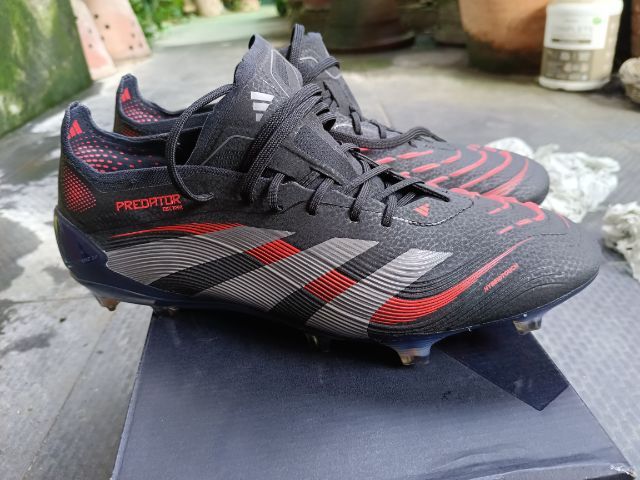 ดำ หนัง PU รองเท้าผ้าใบ UK 10 | EU 44 2/3 | US 10.5 Adidas ขายรองเท้าฟุตบอล Predator Elite FG ไซส์ 285 jp Top