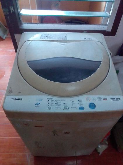 ขายเครื่องซักผ้า  Toshiba 6.5 ก.ก.ราคา 2000 บาท