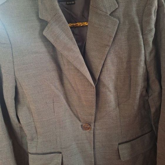 ขายเสื้อสูทผ้าทอcutting เนี้ยบของPierre Cardin สีเทาอ่อนสภาพนางฟ้าส่งต่อ size M รอบนอก  34 รูปที่ 5